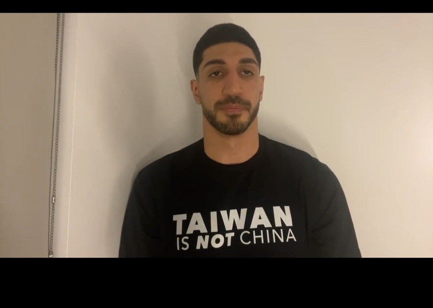 Video Kanter posted on Friday supporting Taiwan. (Twitter, Enes Kanter screenshot)
