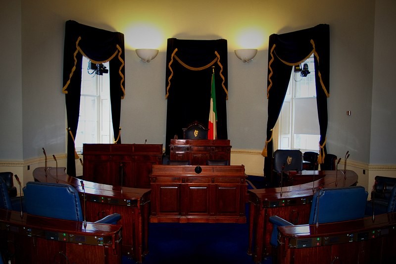 Irish Senate. (Wikimedia Commons, Tommy Kavanagh photo) 
