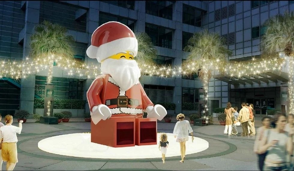 14-meter LEGO Santa. (Newtaipei.travel image)
