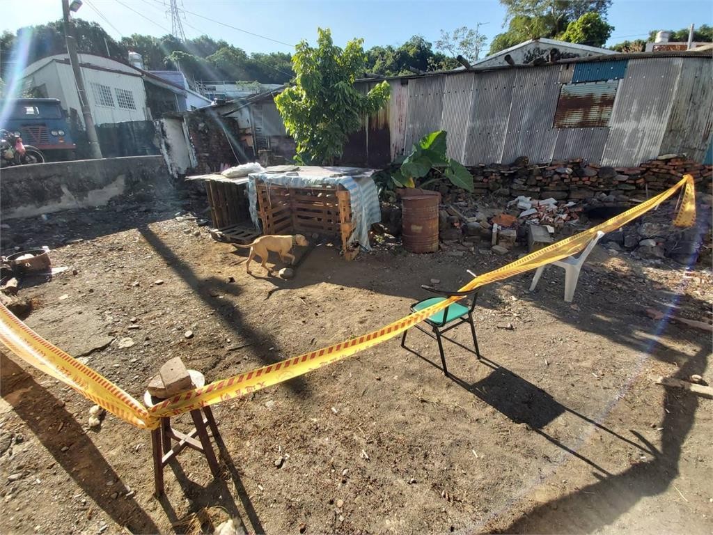 Scene of pit bull attack. (Pingtung County Police Bureau photo)
