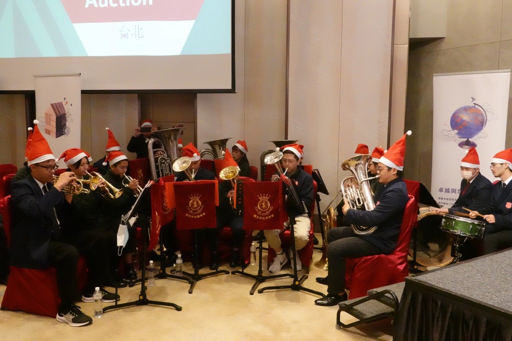 The band of the Taiwan Salvation Army was invited to the opening performance.(Photo by BCCTaipei)
