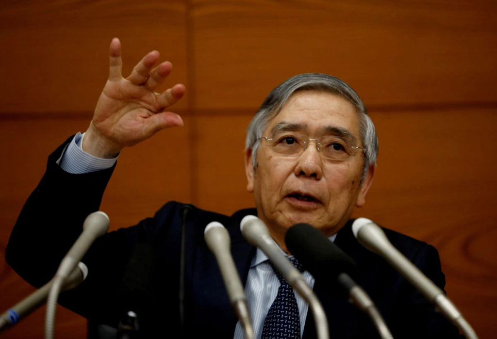Bank of Japan Governor Haruhiko Kuroda speaks at a news conference in Tokyo, Japan, December 19, 2019. REUTERS/Kim Kyung-Hoon/File Photo
