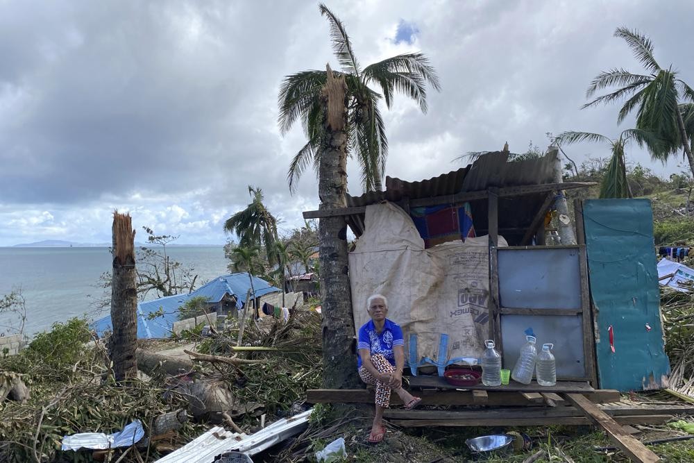 Devastation caused by Typhoon Rai in Surigao City, Philippines. (AP, Greenpeace photo) 
