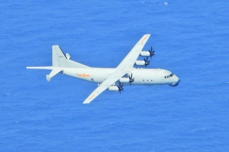 One Chinese Shaanxi Y-8 violated Taiwan's ADIZ on Christmas Day. (Ministry of National Defense photo) 
