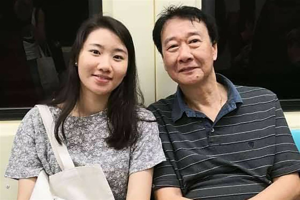 Elaine Tseng with her father, Tseng Ching-hui. (CNA, Tseng Ching-hui photo) 
