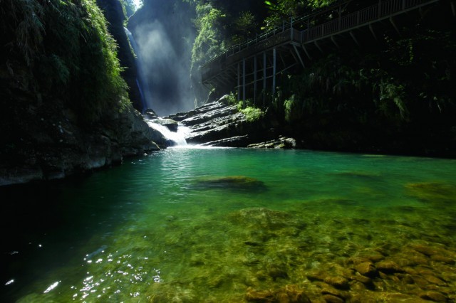 The Ruilong Waterfall (Nantou Country Government photo)
