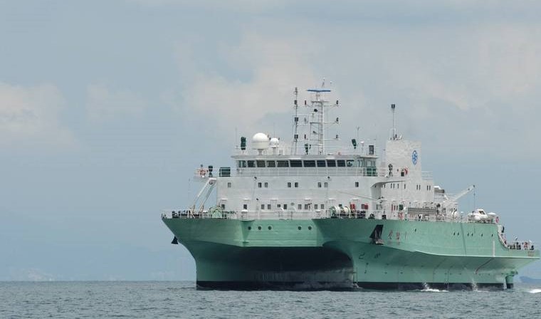 Chinese scientific expedition vessel. (Facebook, Southwest Airspace of Taiwan photo)
