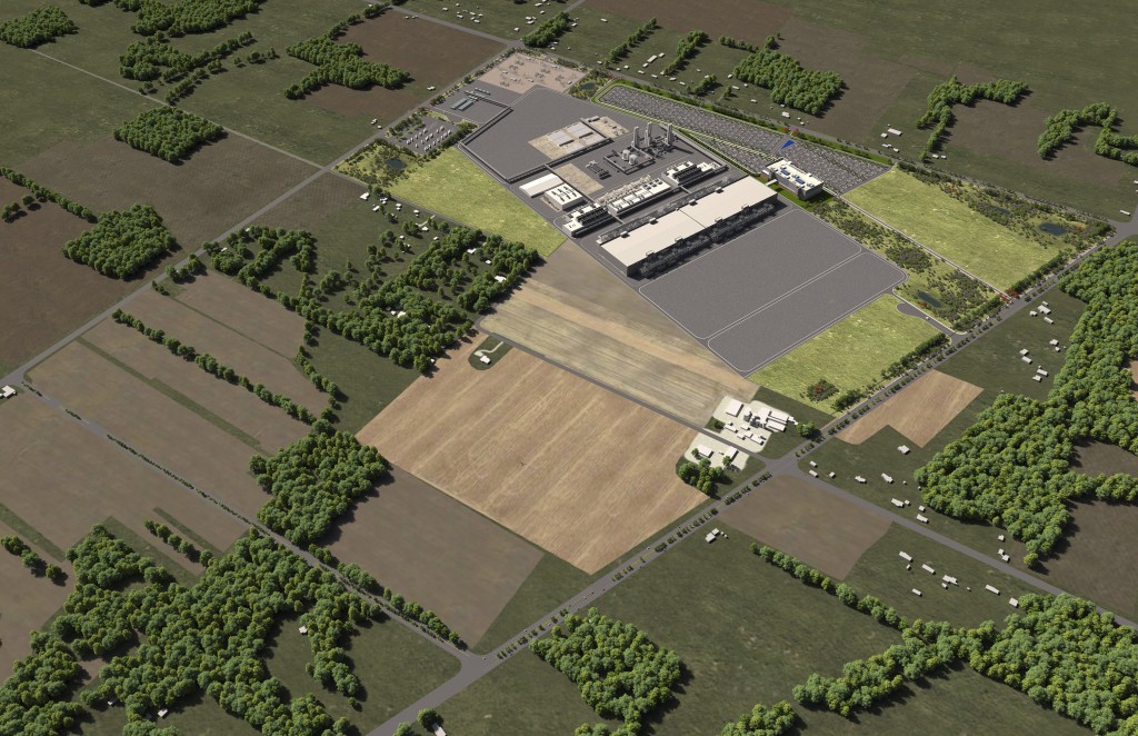 Intel rendering of 2 planned chip plants in Ohio. (Intel image)
