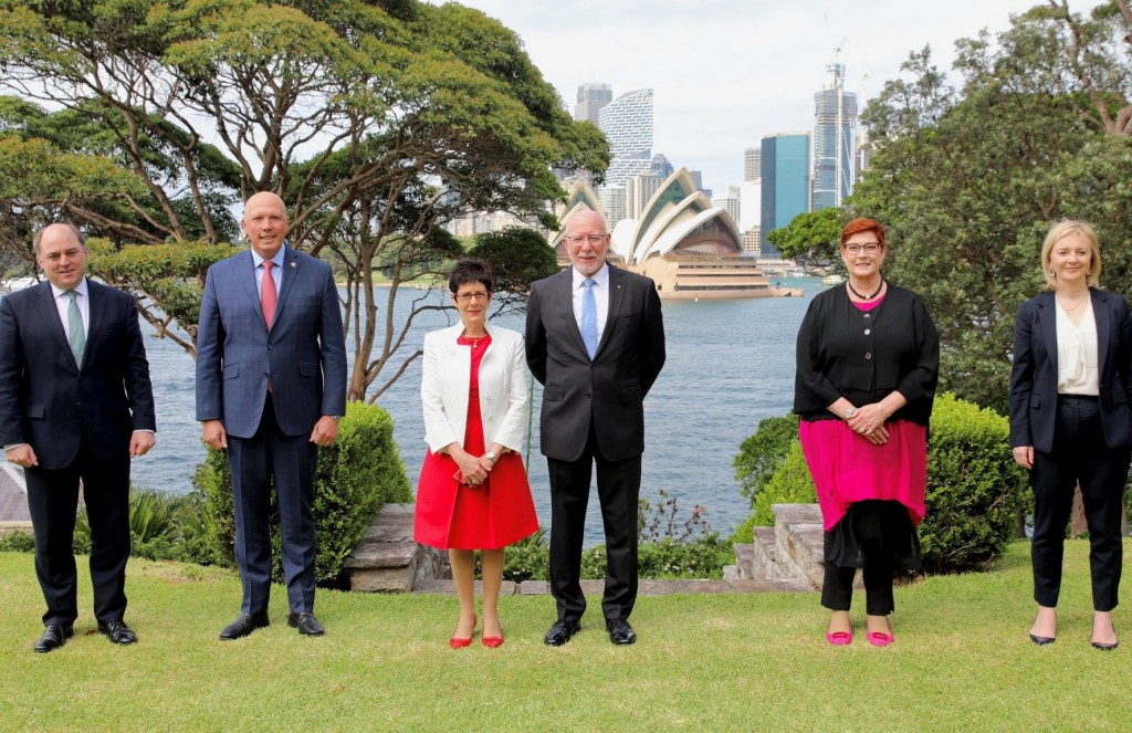 AUKMIN was held in Sydney, Australia, on Friday, Jan. 21. (Twitter, Australian Foreign Minister Marise Payne photo)
