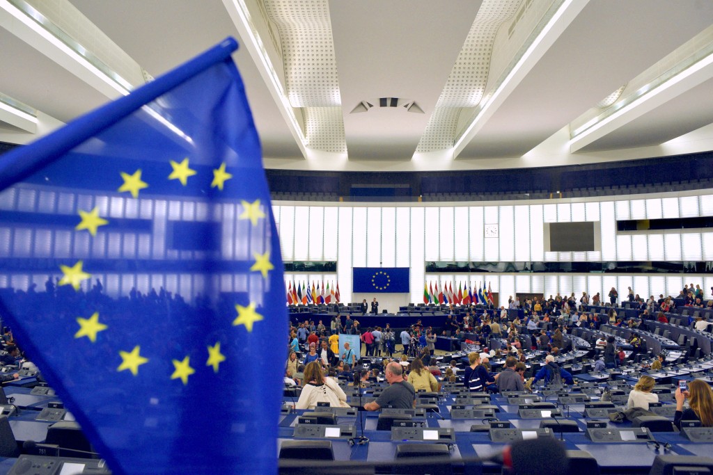 圖為歐洲議會位於法國史特拉斯堡的總部 (路透檔案照片) 
