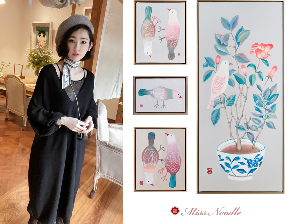 今年共有9位臺灣藝術家參與巴黎大皇宮舉行的「藝術之都」（ART CAPITAL）沙龍展(圖/插畫家王子麵 Miss.Noodle)
