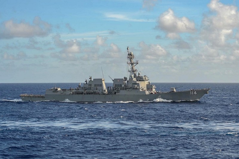 美國海軍驅逐艦強生號（圖／臉書<a href="https://www.facebook.com/RALPHJOHNSONDDG114" target="_blank">USS Ralph Johnson - DDG 114</a>）
