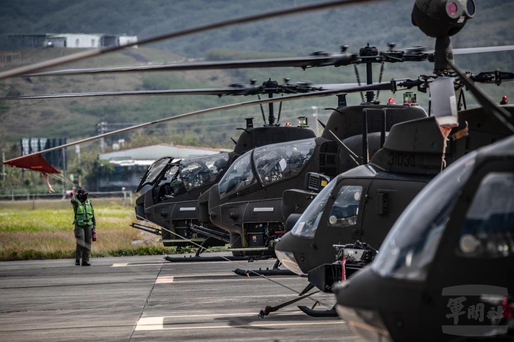 Taiwan Army helicopters. (Military News Agency photo) 

