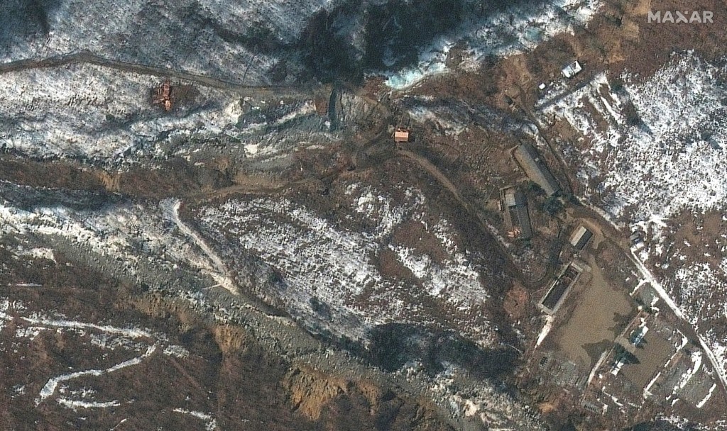 圖為2022年3月4日從北韓豐溪里上空, 拍到的最新衛星照片 (路透) 

 
