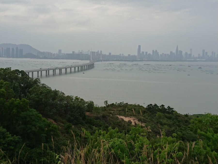 The Shenzhen Bay Bridge that currently connects Hong Kong and Shenzhen. (Twitter, Katherine L photo)
