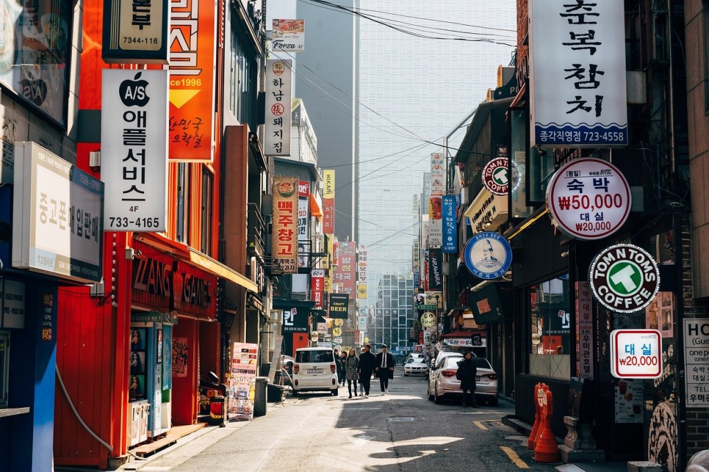 南韓街頭。（示意圖／pixabay）
