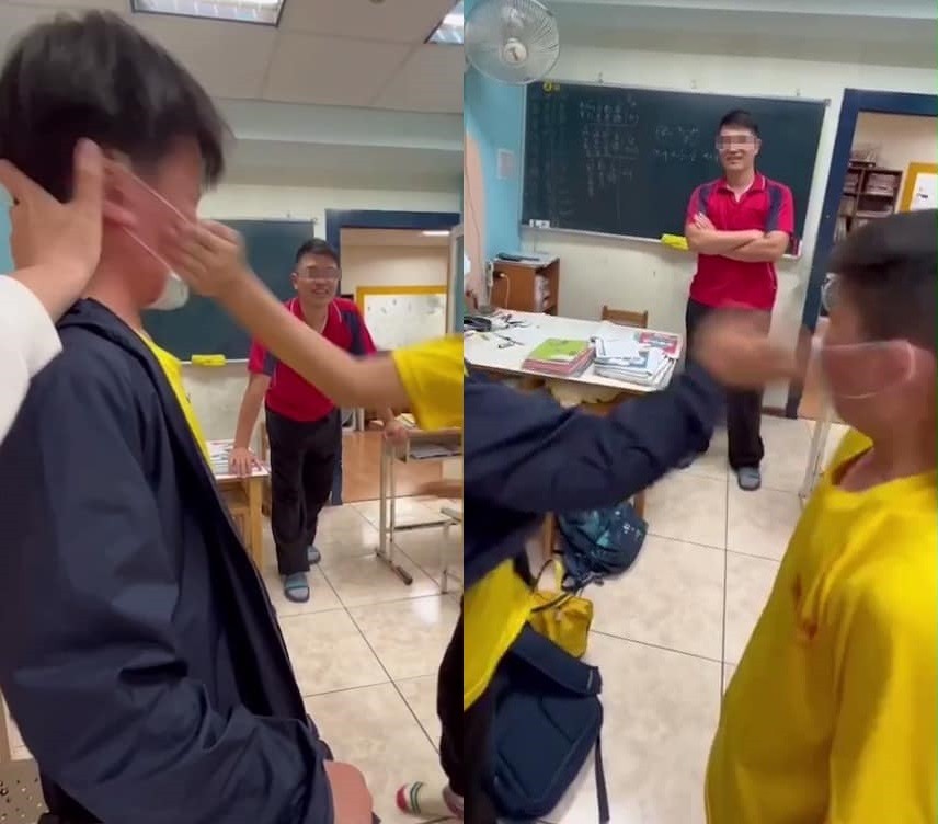 Cram school teacher accused of making students slap each other. (Facebook, Chang Zhen-hao photo)
