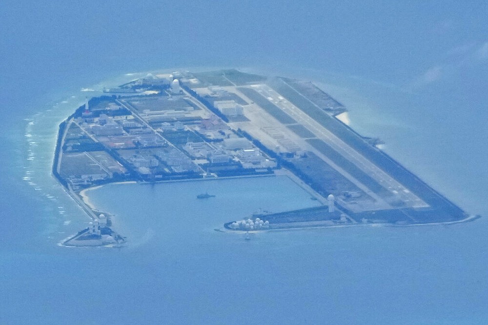 Mischief Reef is one of three South China Sea islands militarized by China. 

