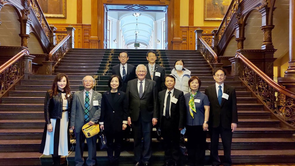 Ontario Provincial Parliament celebrates 150 years since Canadian missionary George Leslie MacKay's arrival in Taiwan. (TECO-Toronto photo)
