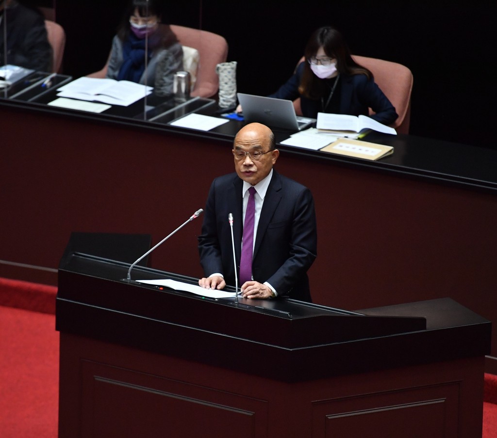 行政院長蘇貞昌今（1）日承諾，將於1月內確立NFT主關機關。（圖／中央社）
