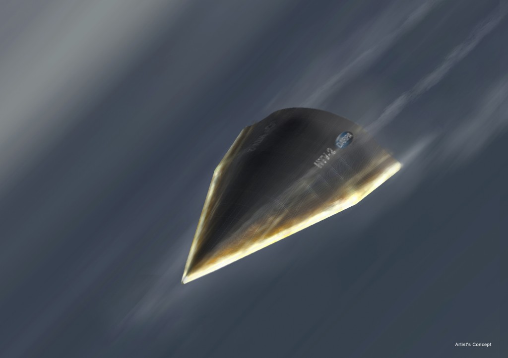 Artist's impression of hypersonic glide vehicle. (US Defense Advanced Research Projects Agency photo)
