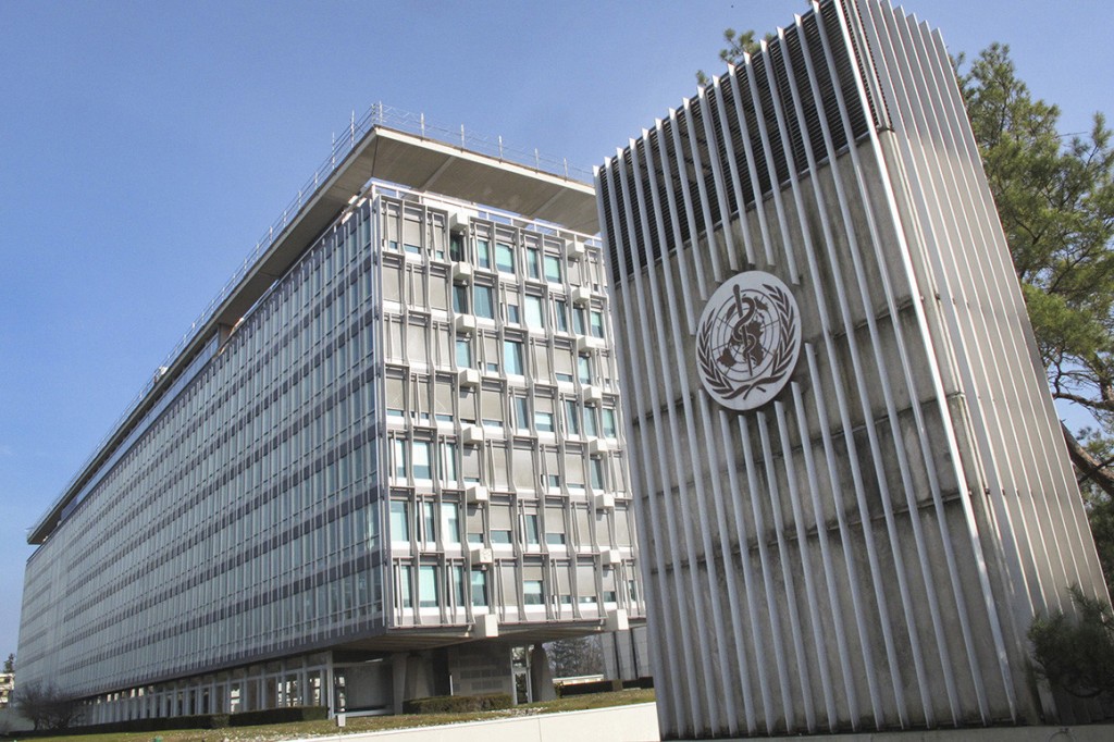 WHO headquarters in Geneva, Switzerland. 
