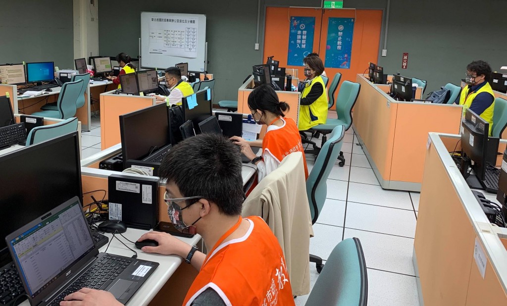New Taipei has set up a special center to handle COVID at schools. (CNA, New Taipei City Government photo)

