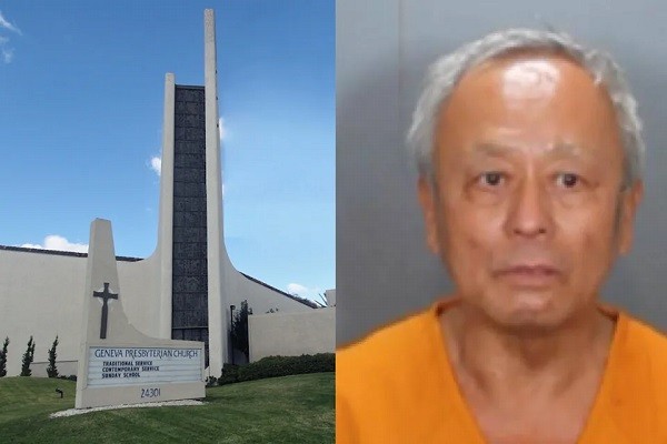 Church where shooting took place, David Wenwei Chou. (Geneva Presbyterian Church, Orange County Sheriff's Department photos)
