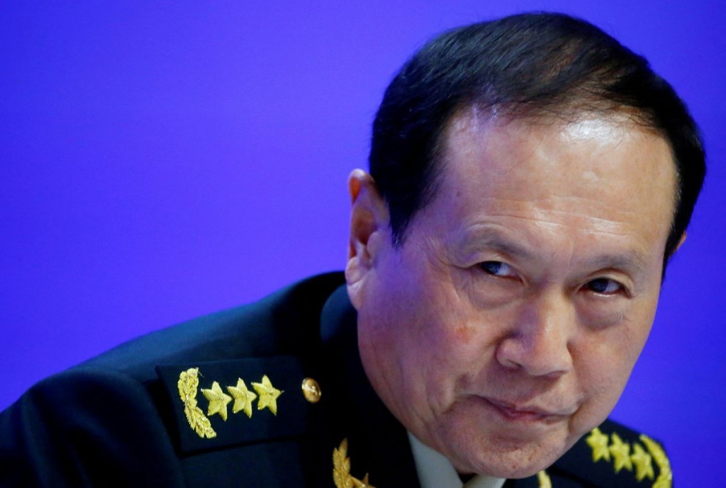 中國國防部長魏鳳和（12）在「香格里拉對話」上再度對台灣放話恐嚇。（圖／路透社）

