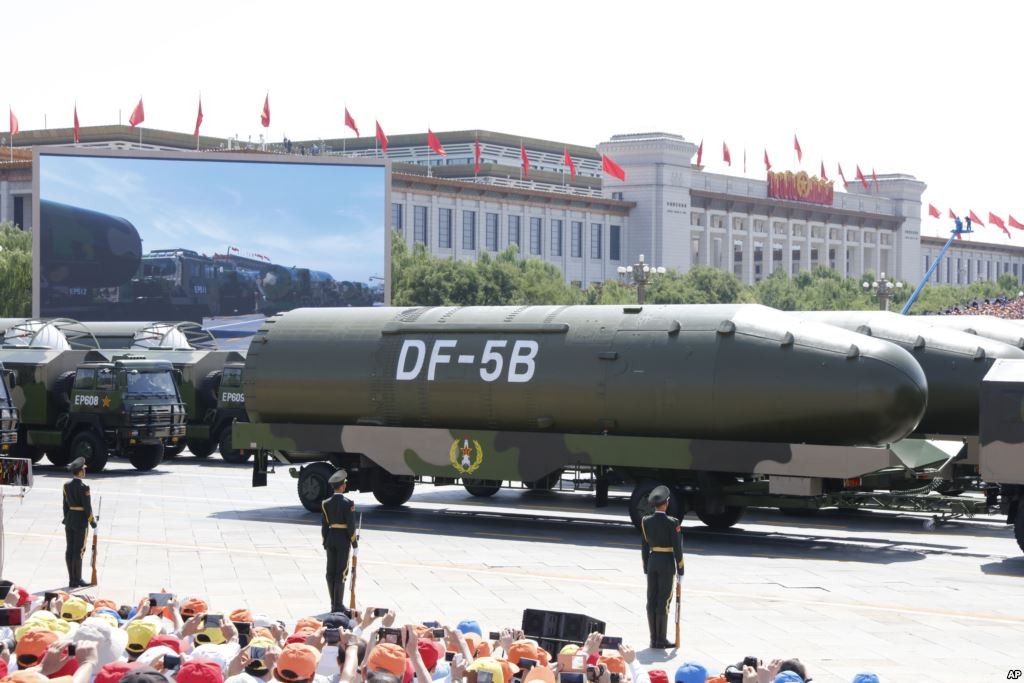 Chinese DF-5B ballistic missile.
