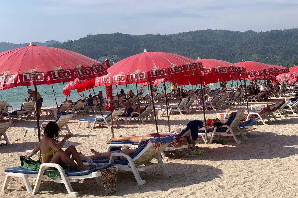 A beach on the Thai island of Phuket in March. 
