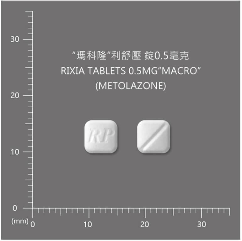盛雲藥品股份有限公司生產的「瑪科隆利舒壓錠0.5毫克」，有2批號產品含量測定結果不合格，即起回收下架。（食藥署提供）
