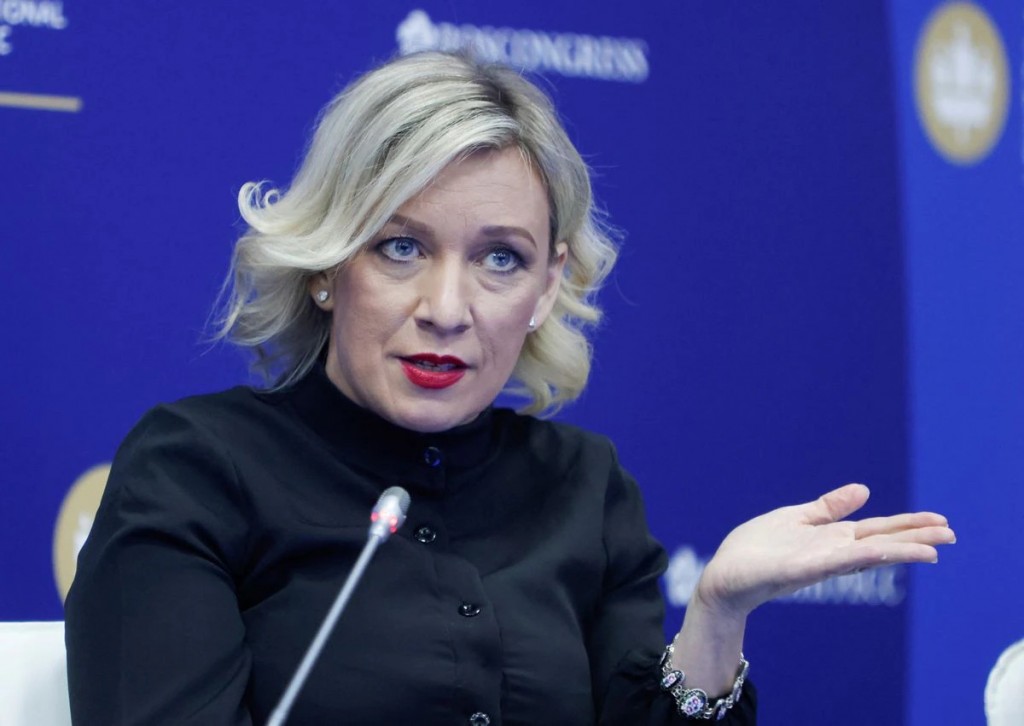 Russia's Foreign Ministry spokeswoman Maria Zakharova speaks during a session of the St. Petersburg International Economic Forum (SPIEF) in Saint ...