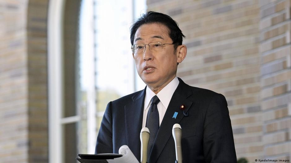 日本首相岸田文雄於Ｇ7峰會上強調台海和平穩定重要性。（圖／ imago images)

 
