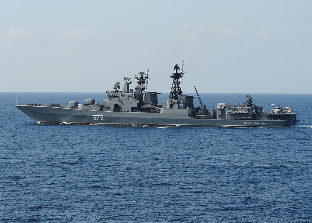 俄羅斯海軍無畏級驅逐艦。（圖/維基百科）
