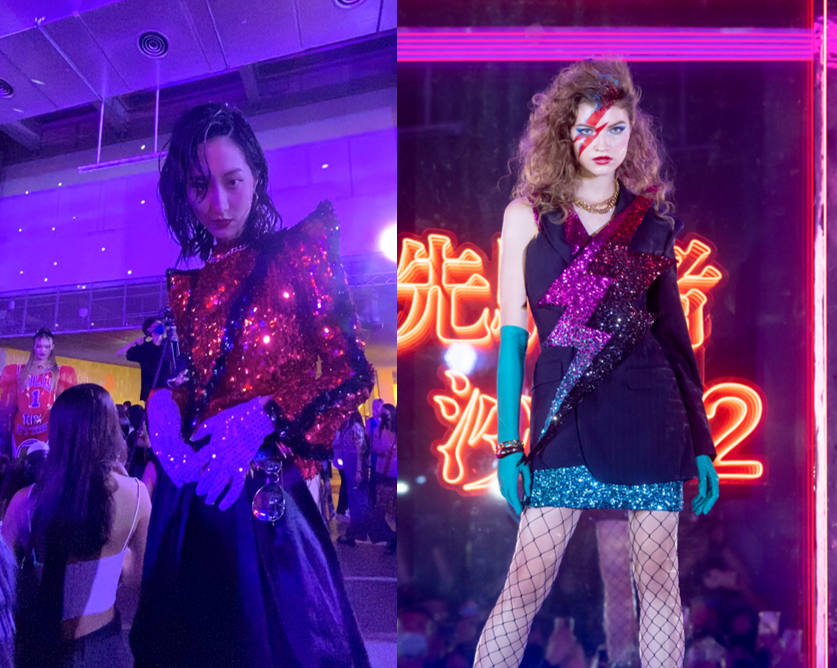 周裕穎於16日台北表演藝術中心發表最新時裝大秀。(左:Taiwan News拍攝/右:品牌提供)
