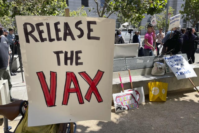 美國舊金山（San Francisco）週四（28日）因猴痘疫情進入緊急狀態，目前在等候疫苗分配。（圖／美聯社）
