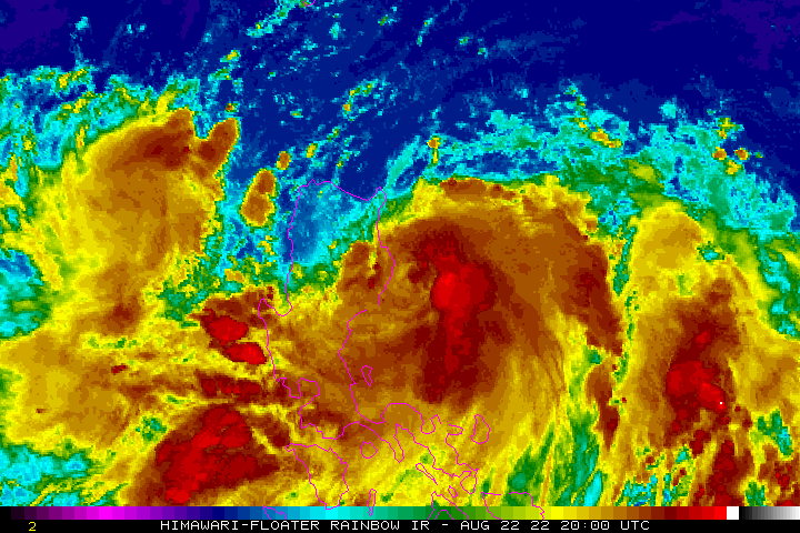 Satellite image of Tropical Storm Ma-po. (NOAA GIF)
