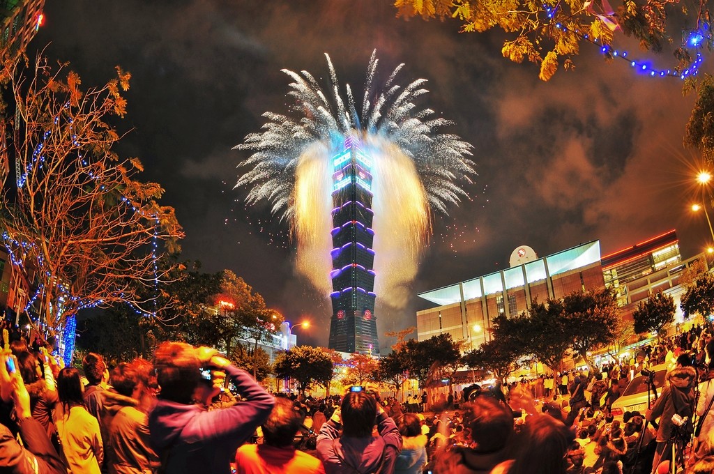 Taipei 101 fireworks. (Taiwan Tourism Bureau photo)