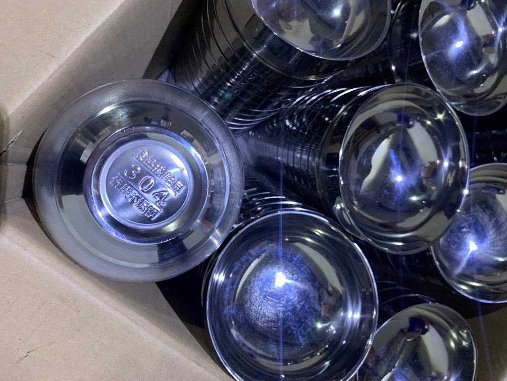 Inspectors found ketamine valued at NT$100 million hidden inside steel bowls from Italy. 
