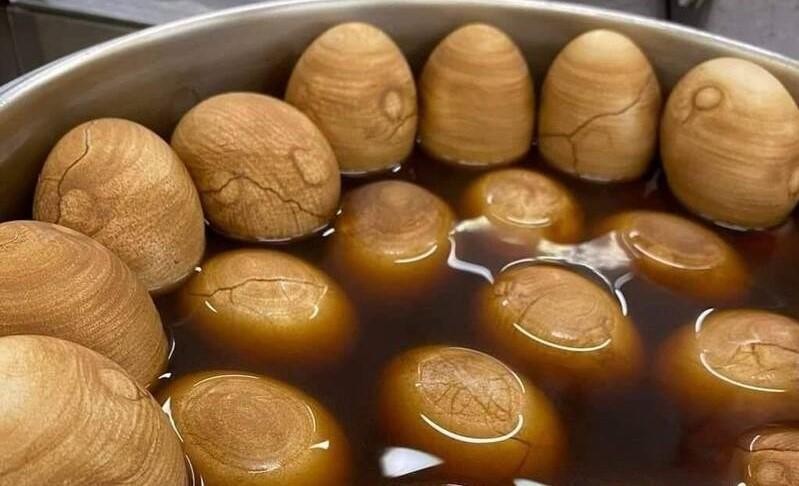 Tea eggs. (Facebook, Baoyuan Commune photo)
