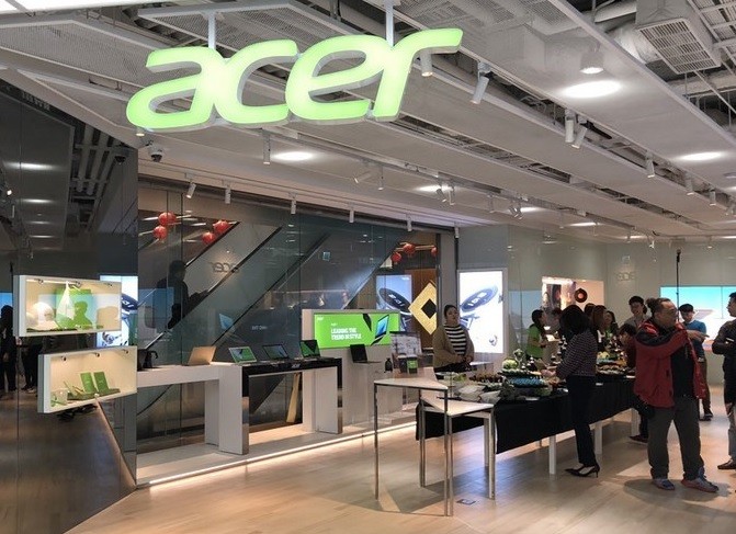 Acer storefront in Taiwan. 
