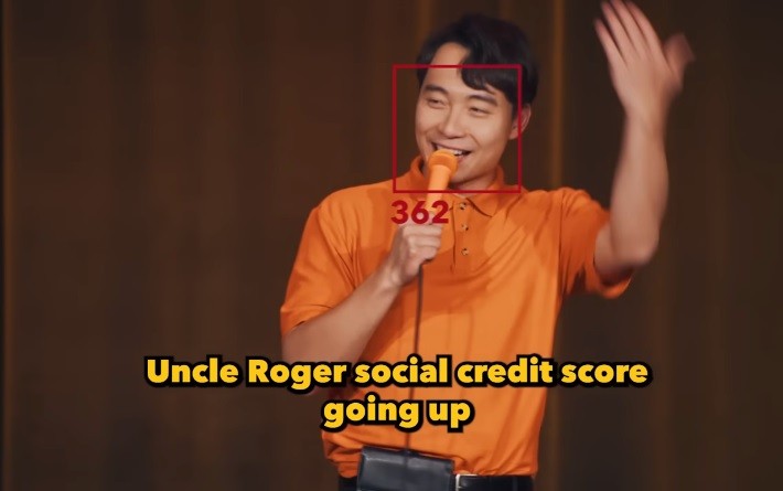 Screengrab from 'Uncle Roger vs. China' clip. (YouTube, Nigel Ng)
