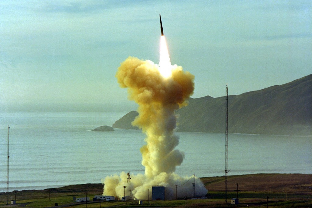 U.S. LGM-30 Minuteman ballistic missile launch. (Military.com photo)
