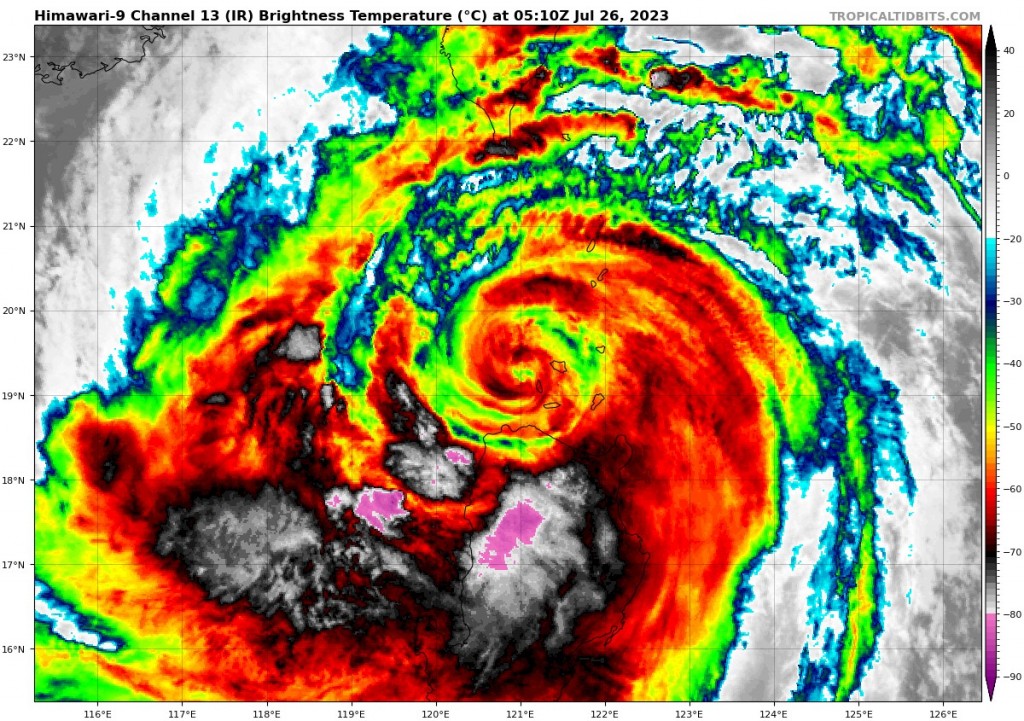 Typhoon Doksuri. (Tropical Tidbits image)
