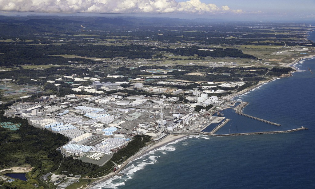 日本福島第一核電廠，圖中貯存槽裝有核廢水（圖／美聯社）

