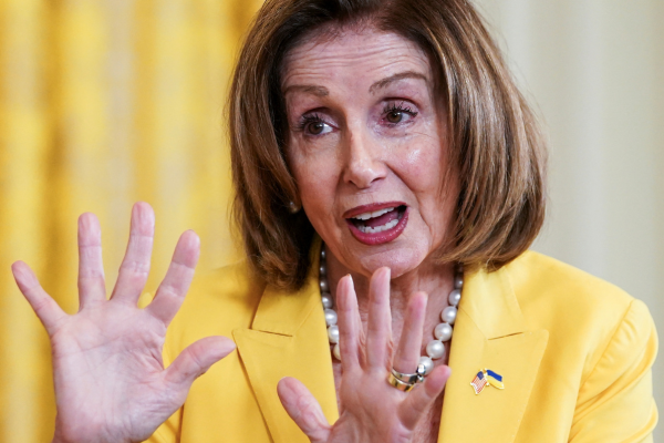 Nancy Pelosi speaks during an event in the U.S. capital of Washington. (REUTERS, Kevin Lamarque)
