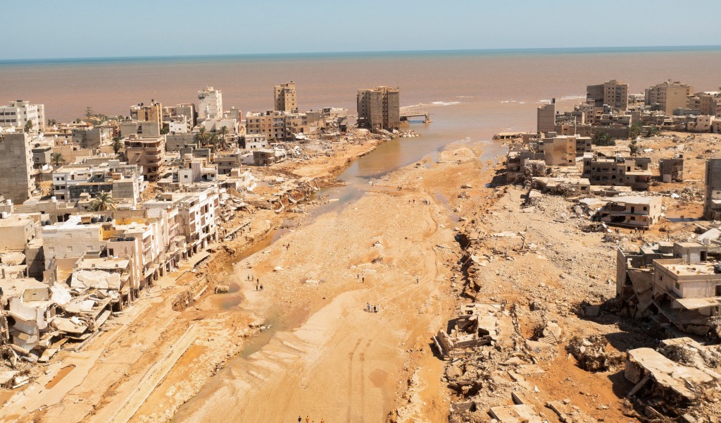 Aftermath of flooding in Derna, Libya. (Reuters photo)
