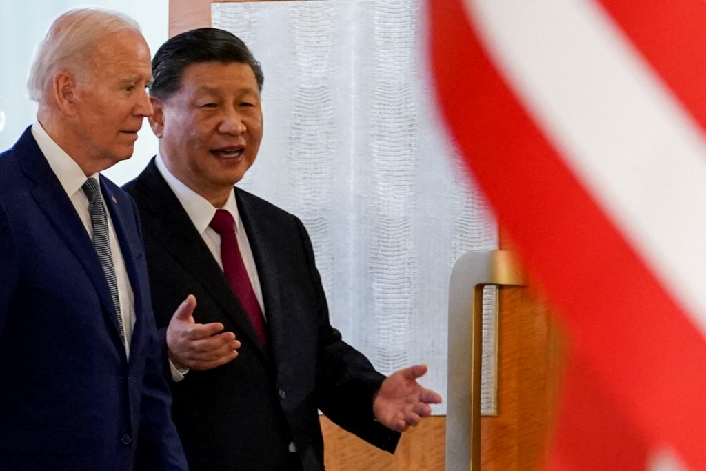 Joe Biden meets with Xi Jinping on the sidelines of the November 2022 G20 leaders' summit in Indonesia. (REUTERS, Kevin Lamarq...