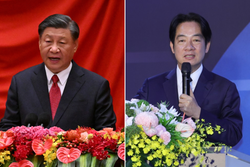 Xi Jinping and Lai Ching-te. (Taiwan News, Reuters and CNA collage)
